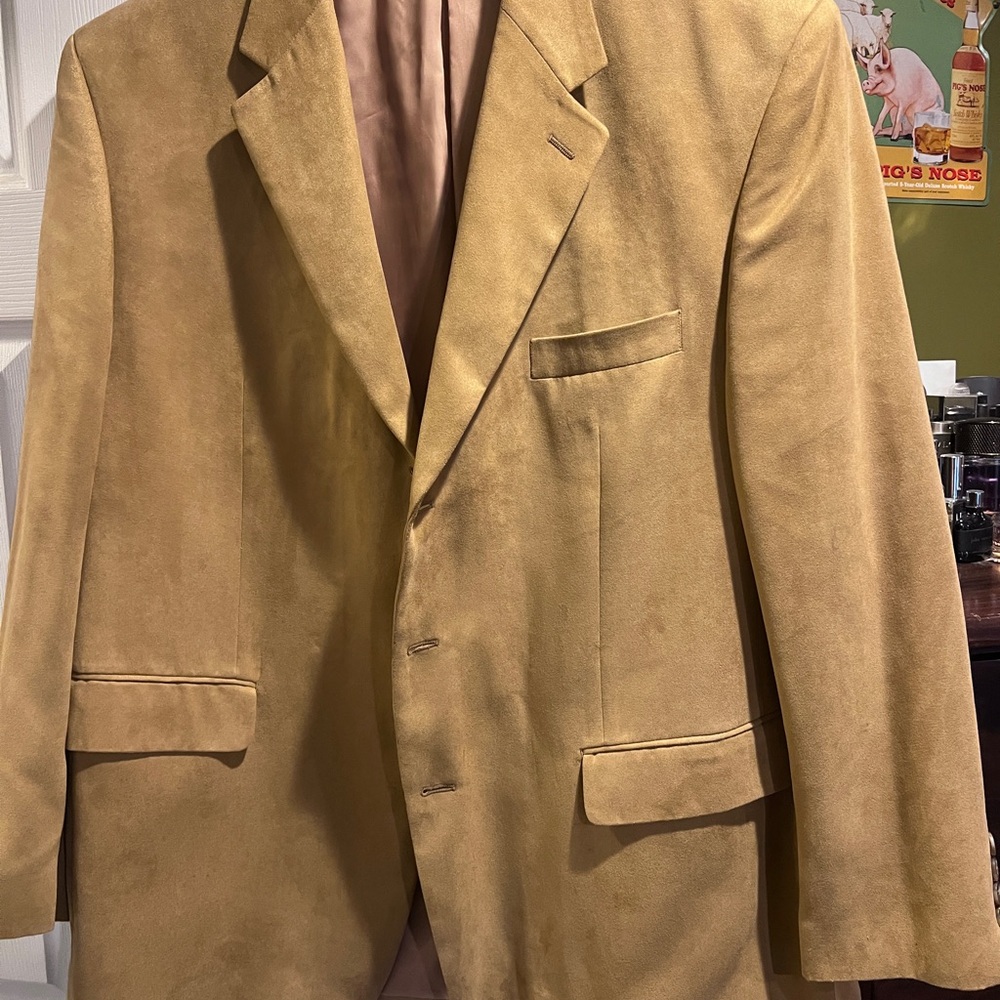 Men's Chaps Camel Tan Blazer Size 46R